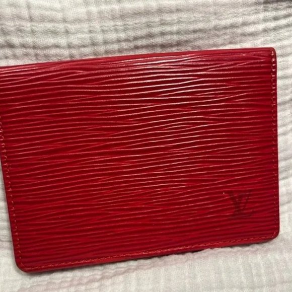 Louis Vuitton card Holder EPI red leather - Picture 1 of 11